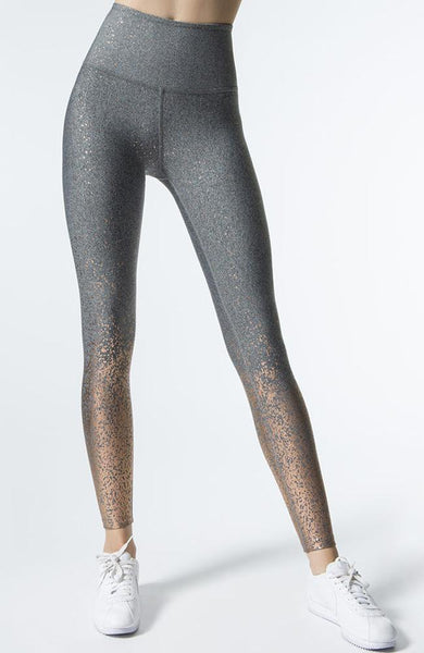 Beyond Yoga, Pants & Jumpsuits, Beyond Yoga Alloy Ombre High Waisted Midi  Leggings Navy Blue Gold
