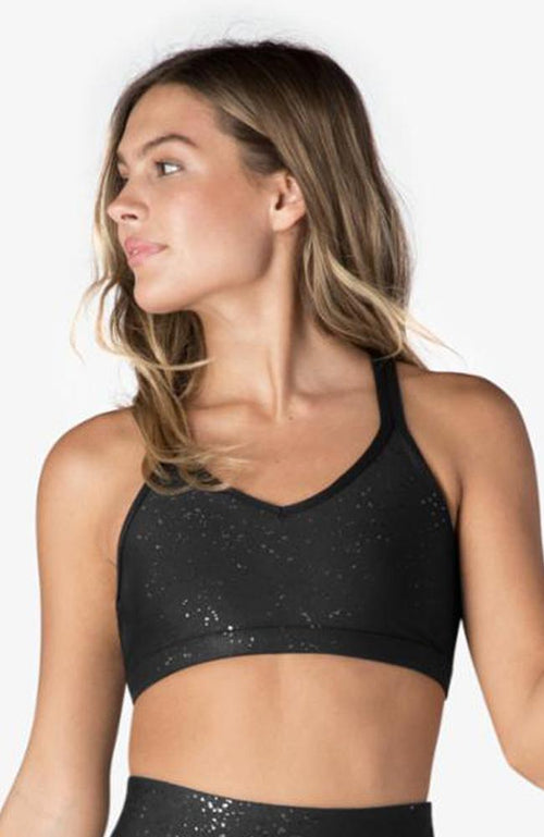 Beyond Yoga - Alloy Speckled Sports Bra - 35 Strong