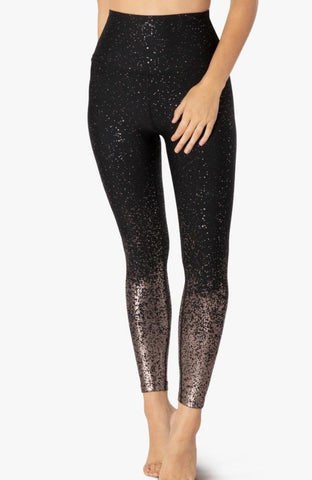Beyond Yoga - Alloy Ombre Speckled Midi Leggings - 35 Strong