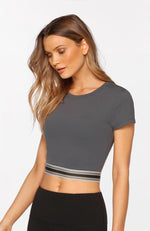 Lorna Jane - Here and There Crop Tee - 35 Strong