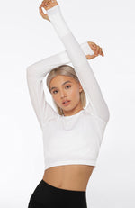 Lorna Jane - Seamless Cropped Long Sleeve Top - 35 Strong