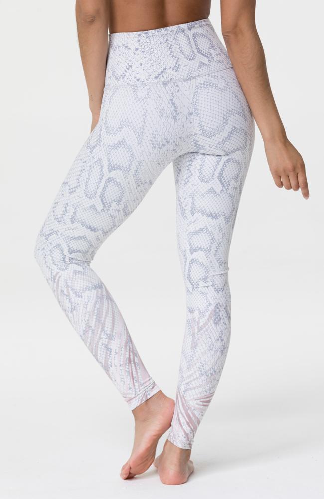 Passion For Fitness High Waist Snake Print Active Legging In Grey •  Impressions Online Boutique