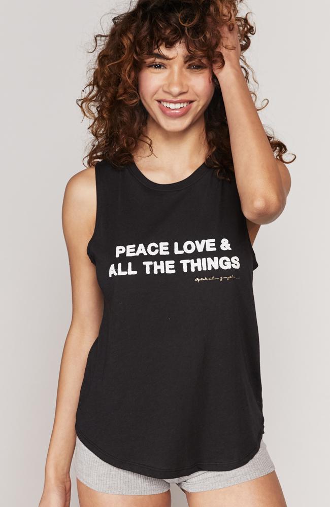 Spiritual Gangster- Peace Muscle Tank - 35 Strong