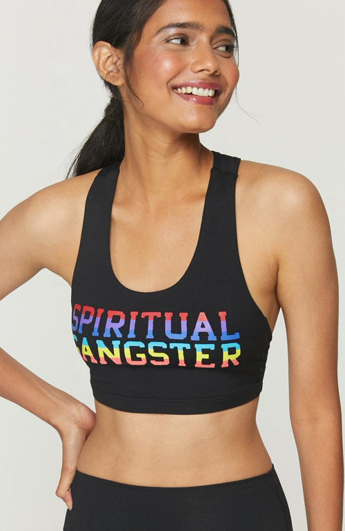 Spiritual Gangster- Rainbow Reana Sports Bra - 35 Strong