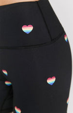 Spiritual Gangster - Rainbow Heart Bike Shorts - 35 Strong