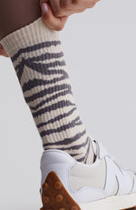 Varley - Zebra Knit Socks - 35 Strong